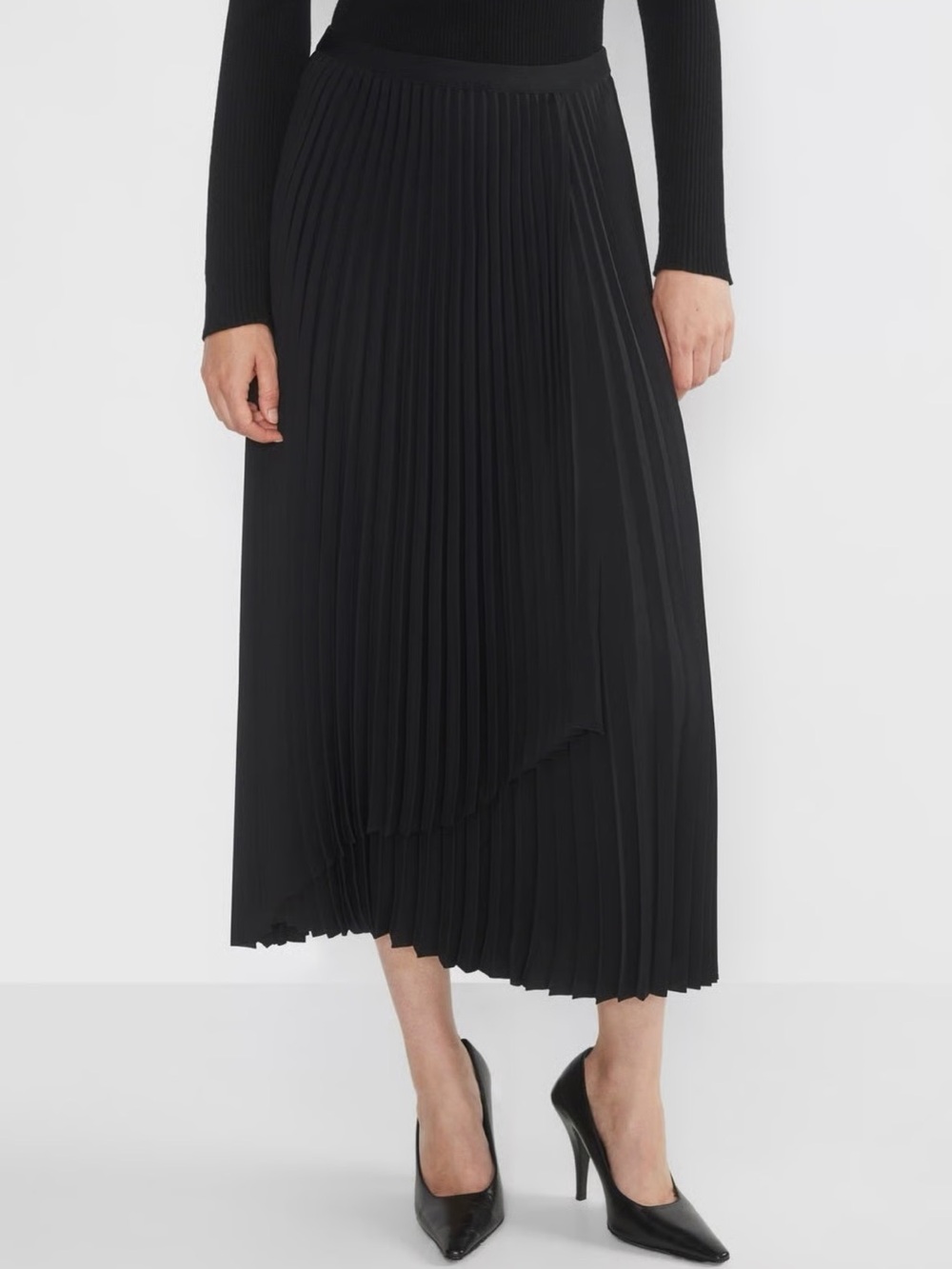 Aritzia Babaton Ladder Skirt - Black
